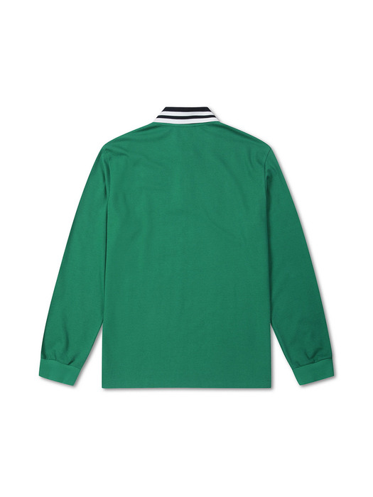 Knitted Collar Polo T- shirt_QUTAX22551GRX