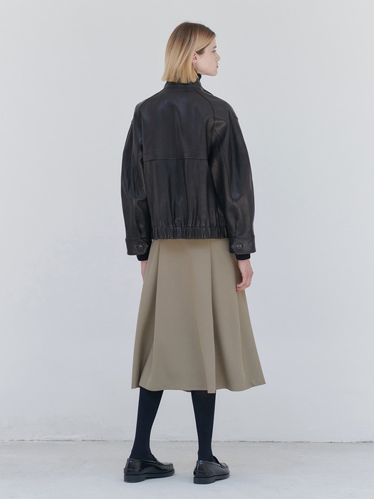 23FN leather blouson jacket [BK]