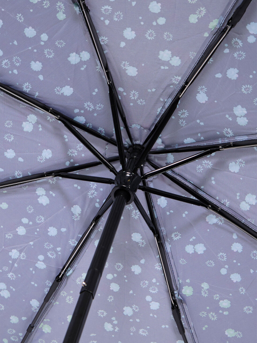 레인보우 플라워 프린트 우산 - 블랙 B226JIZ012BKF