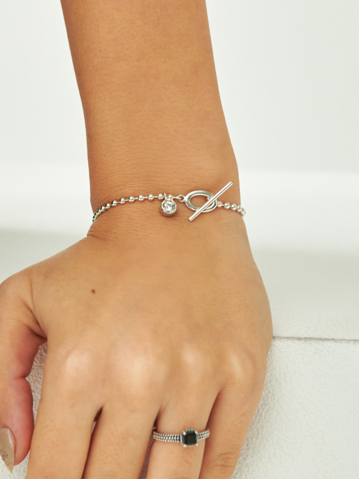 Stilla T-Obar Silver Bracelet Ib243 [Silver]