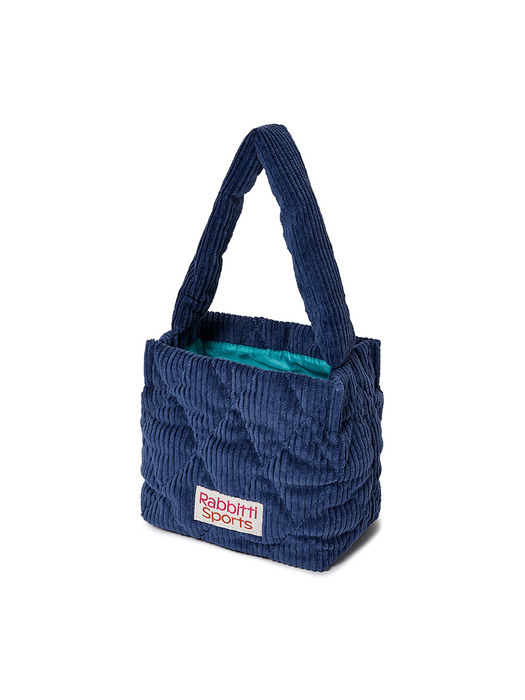 RB Corduroy Quilting Tote Bag Navy