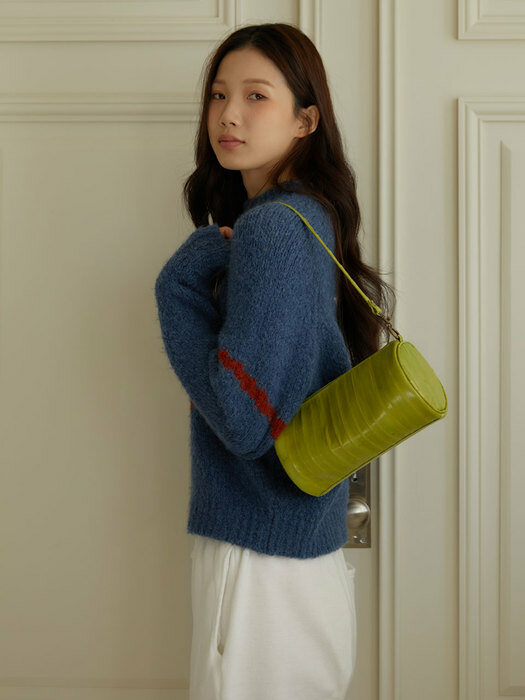 Butter round shoulder bag (버터 라운드 숄더 백) Lime