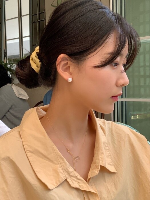 [SILVER925] Simple pearl earrings