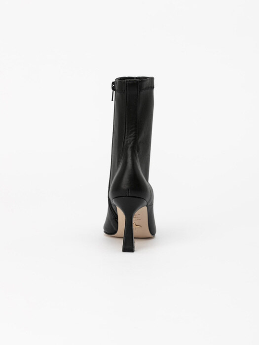 Noema Spandex Leather Boots in Black