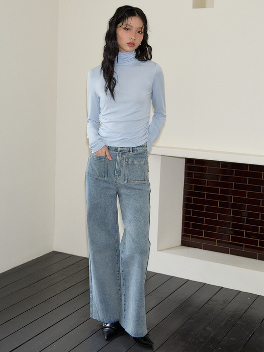 Wide Denim Pants_ 5Colors