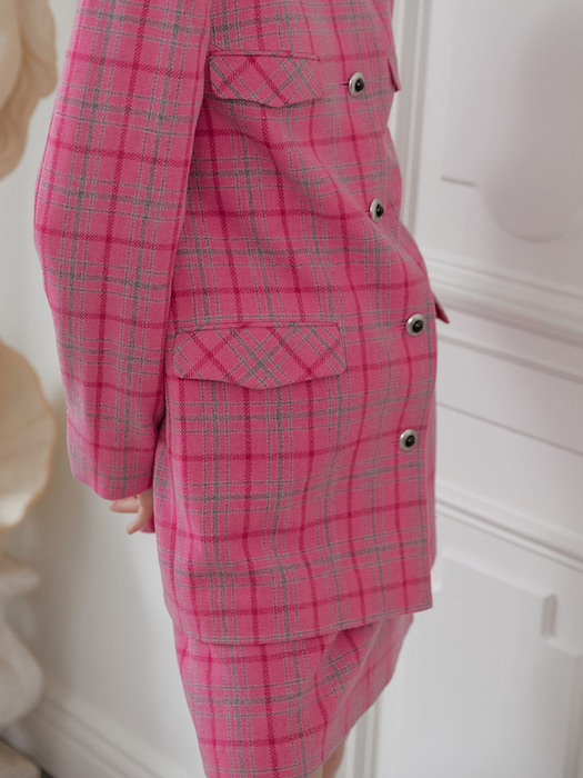Pink Wool Jacket 핑크 울 자켓