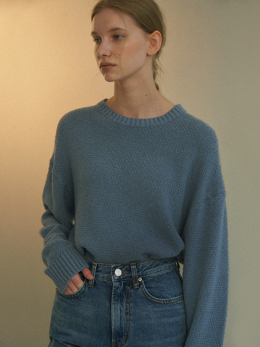 Faye Knit Sweater (Blue)