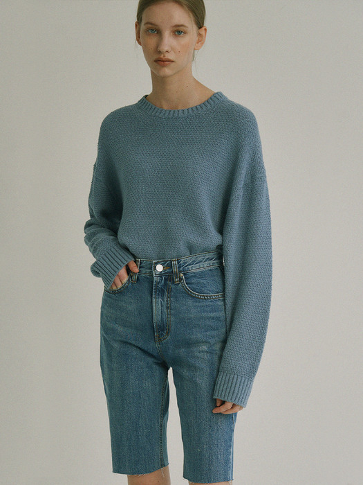 Faye Knit Sweater (Blue)