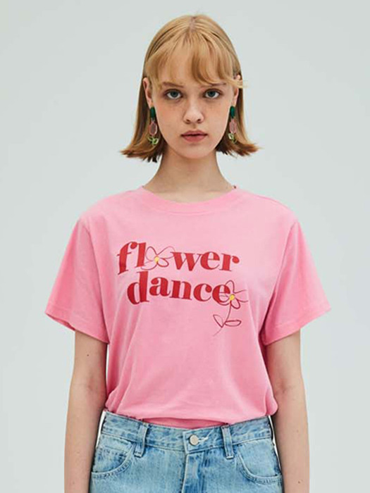 Flower Dance Short-Sleeved T-Shirt_Pink