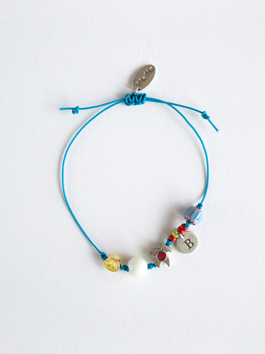 Free wanderer blue knot bracelet