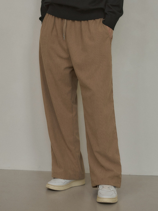 Two-way corduroy banding pants (5col)