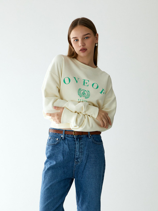 laurel logo sweatshirts_ivory