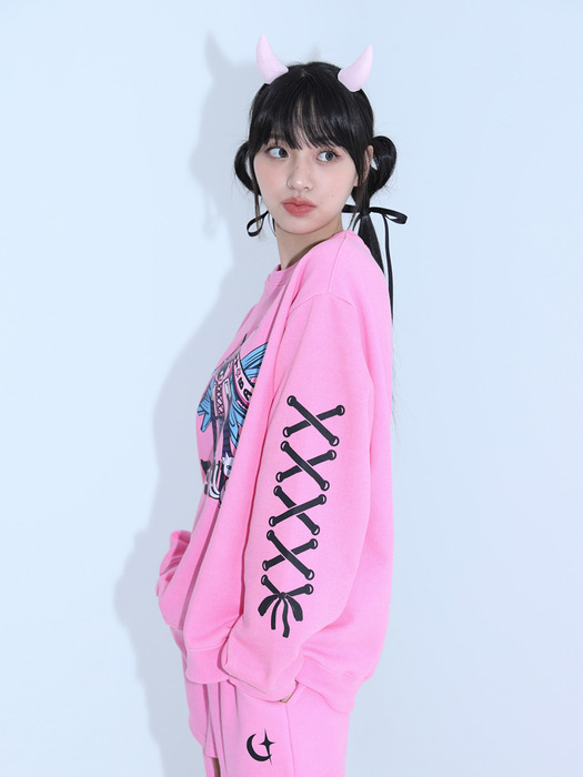 0 6 android sweat shirt - PINK
