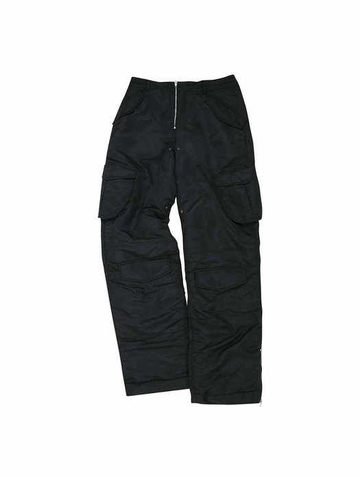 REVERSIBLE PADDED CARGO PANTS apa730m(BLACK)