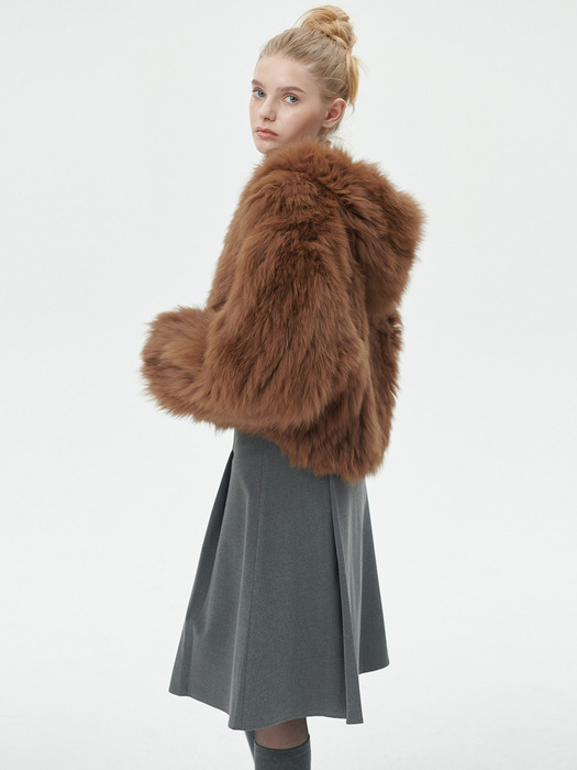 Fox Fur Hoodie Jacket [5color]
