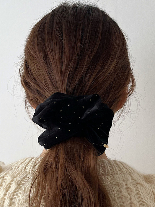[Red 단독]Gold Dot Velvet Volume Scrunchie [2컬러 택1]