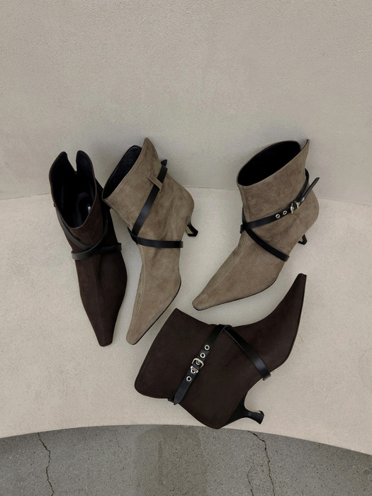 DUSTY SLIT ANKLE BOOTS_DUSTY BROWN/RS05BR