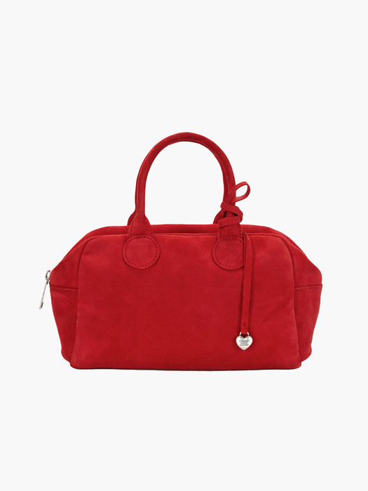 SOFT BOWLING BAG_red suede