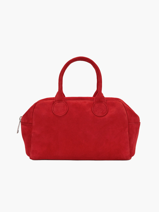 SOFT BOWLING BAG_red suede