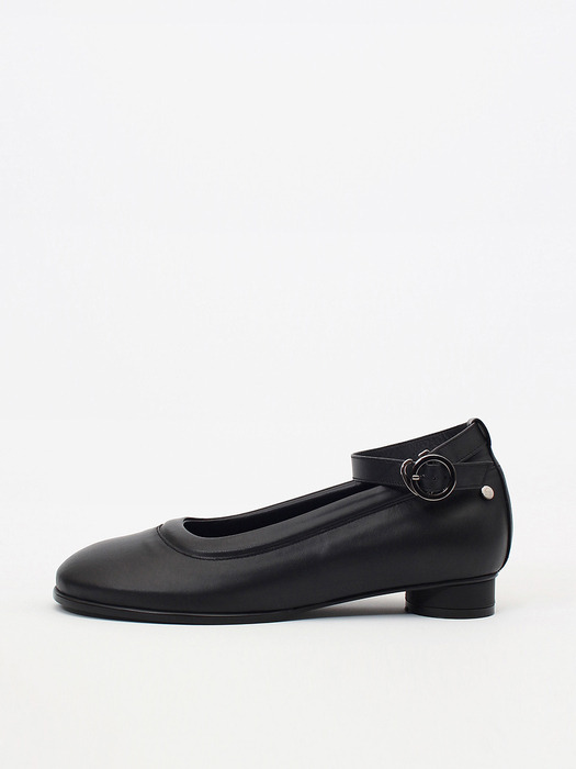 Uhjeo strap flatshoes_black