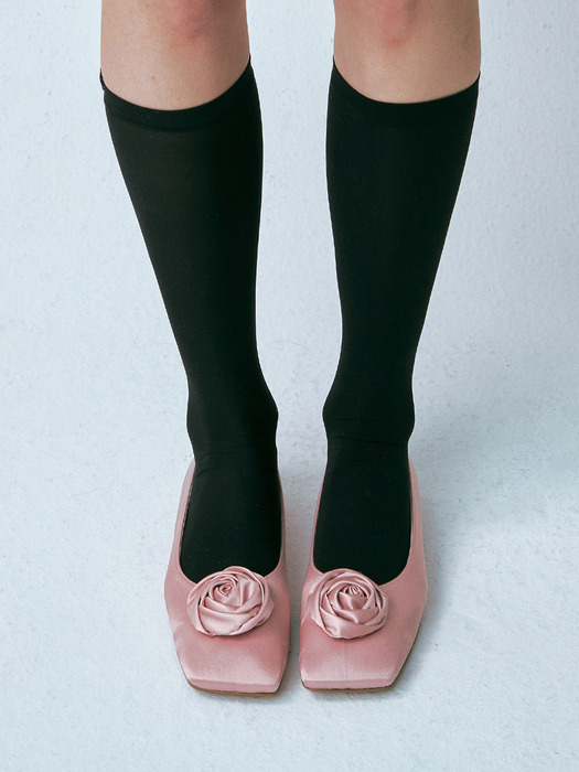 FLOWER SQUARE FLAT / PINK