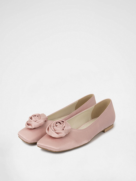 FLOWER SQUARE FLAT / PINK