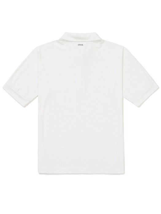 [24SS clove] Slim Polo Shirt (White)