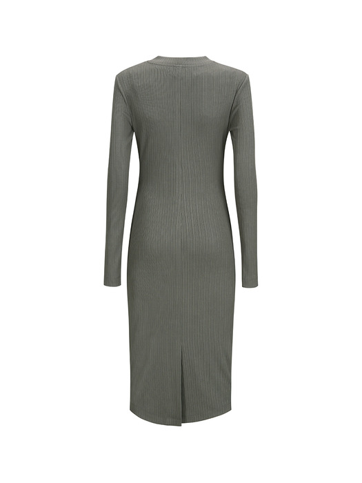 FRONT CUT-OUT DETAIL DRESS_GREY