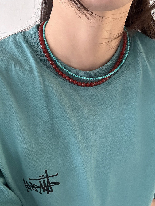 [925silver] Turquoise necklace