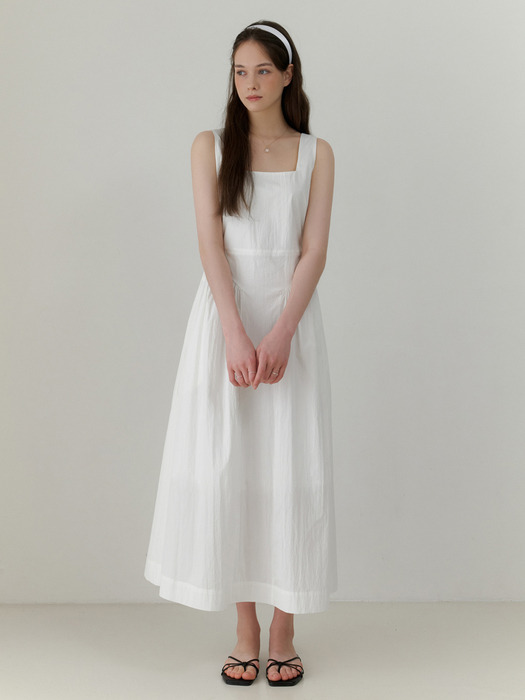 Tutu sleeveless dress (white)