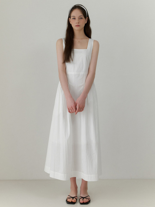 Tutu sleeveless dress (white)