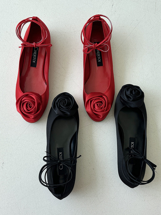 Rose Ballerina flat shoes 2Colors