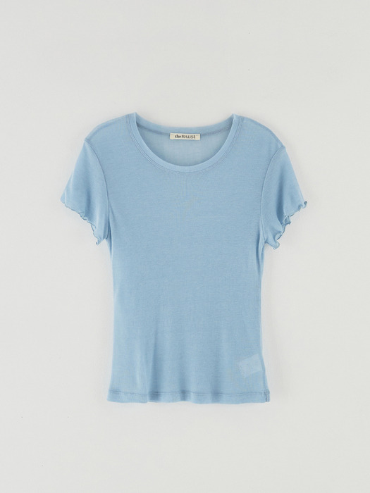 쉬어 텐셀 하프 티셔츠 BLUE