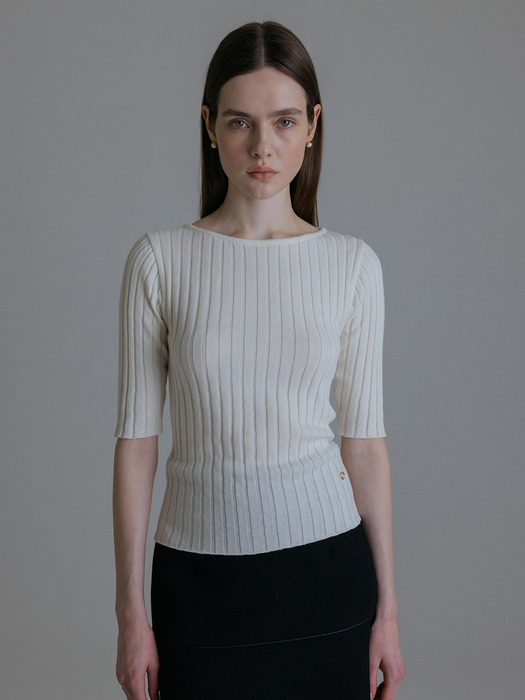 RUTH RIB BOAT KNIT (3colors)