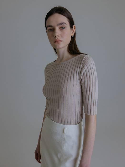 RUTH RIB BOAT KNIT (3colors)