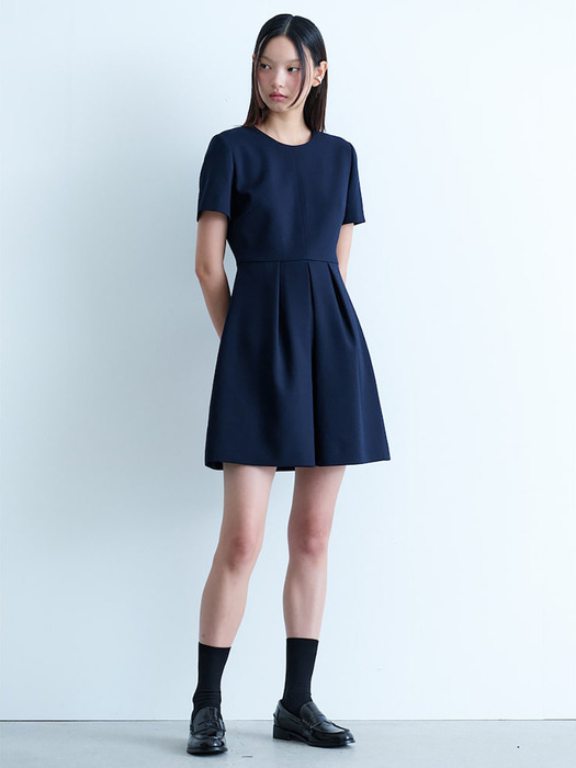 Volume Mini Dress  Navy (KE4871M01R)