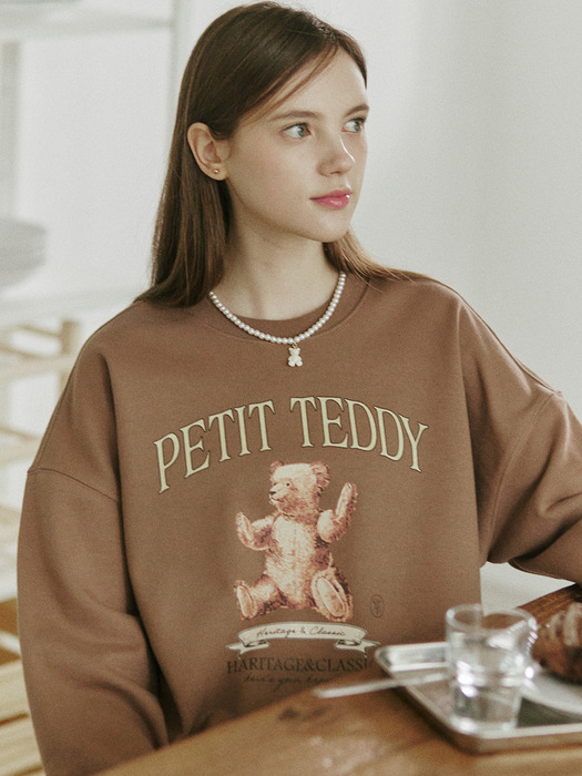 Petit Teddy Sweatshirt -  Brown