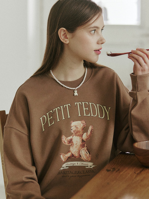 Petit Teddy Sweatshirt -  Brown