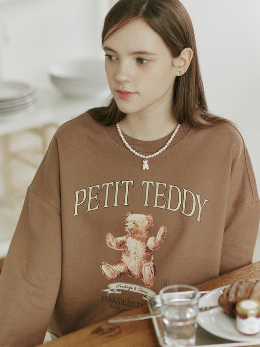 Petit Teddy Sweatshirt -  Brown