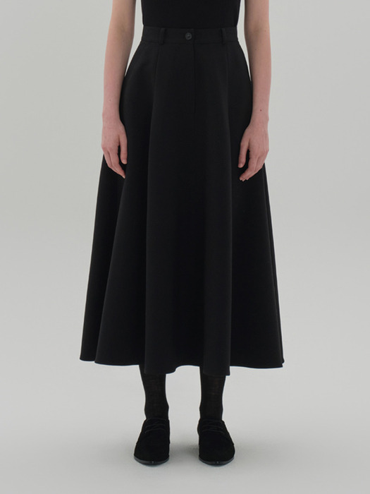 rohmer wool skirt_black