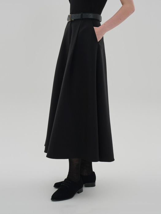 rohmer wool skirt_black