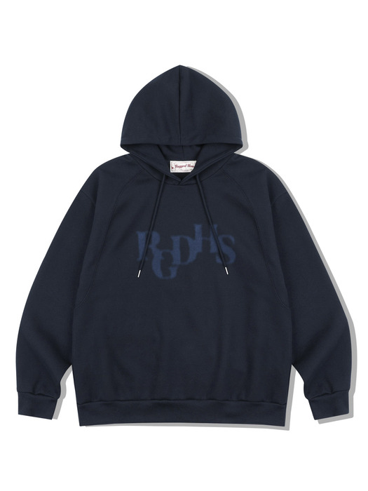 RGDHS WAVE CUT DOUBLE STITCH HOODIE 네이비