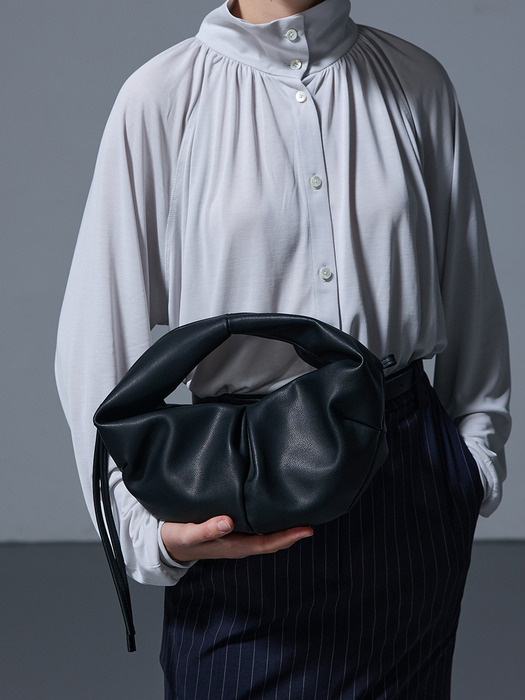 LUVIN BAG SMALL COW LEATHER BLACK 러빈백 스몰 소가죽 블랙