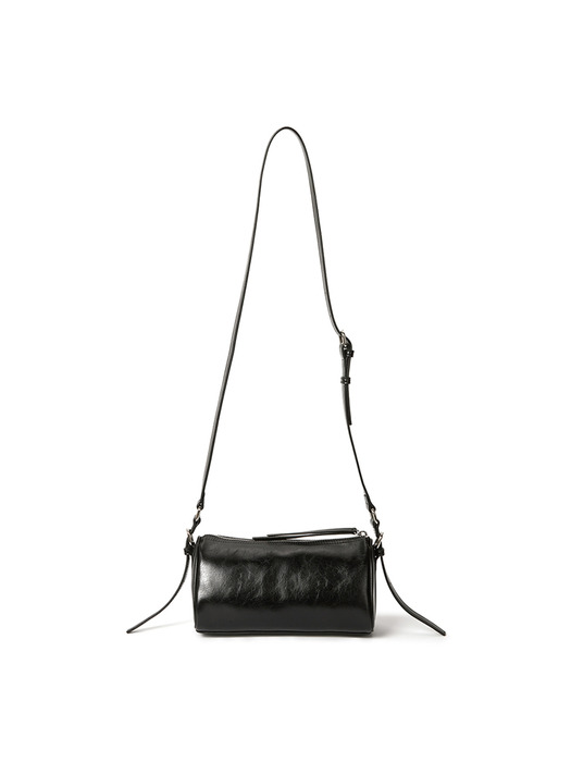 BUCKLE STRAP TWO WAY MINI BAG IN BLACK