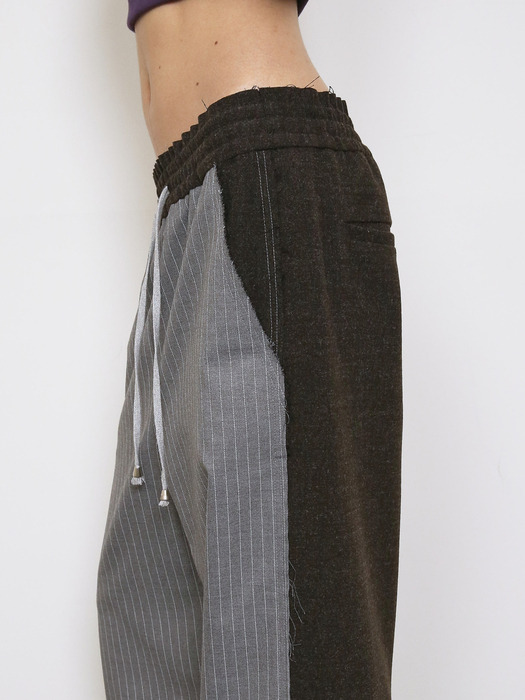 パンツ POLYSOOEM FRONT STRIPE EFFORTLESS PANTS FRONT STRIPE EFFORTLESS PANTS, NAVY - polysooem