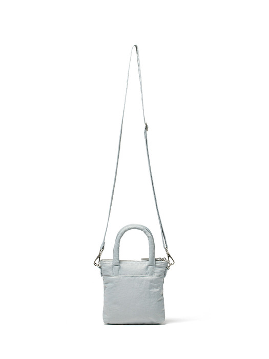 PADDED CARGO TWO WAY MINI BAG IN LIGHT GREY