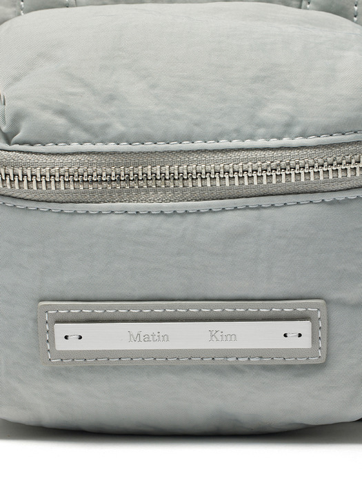 PADDED CARGO TWO WAY MINI BAG IN LIGHT GREY