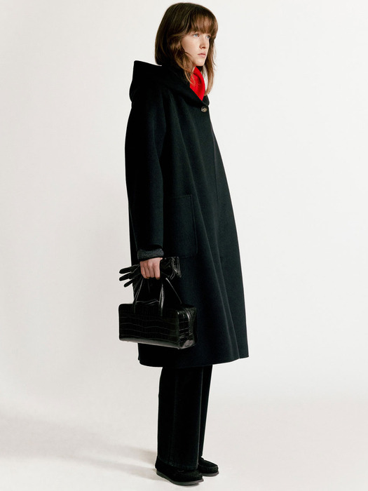 Keiko hoodie coat (Black)