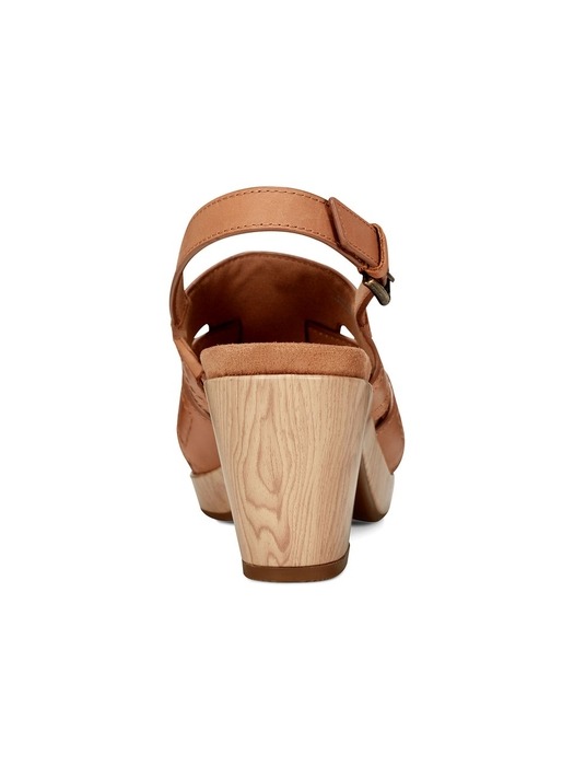 [여성화]발라 피셔맨 통굽 8CM 샌들 DARK BROWN   RW0191