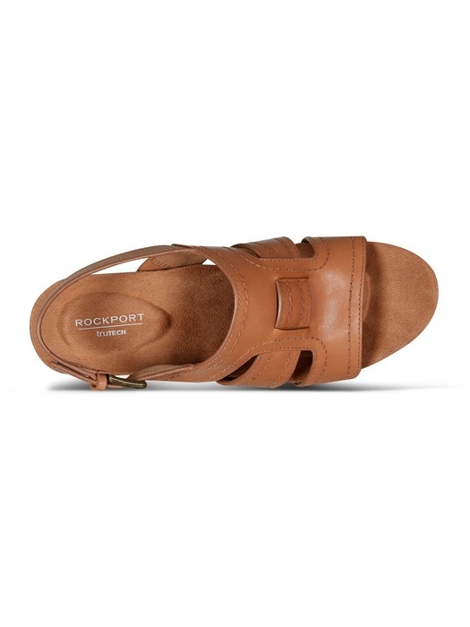 [여성화]발라 피셔맨 통굽 8CM 샌들 DARK BROWN   RW0191
